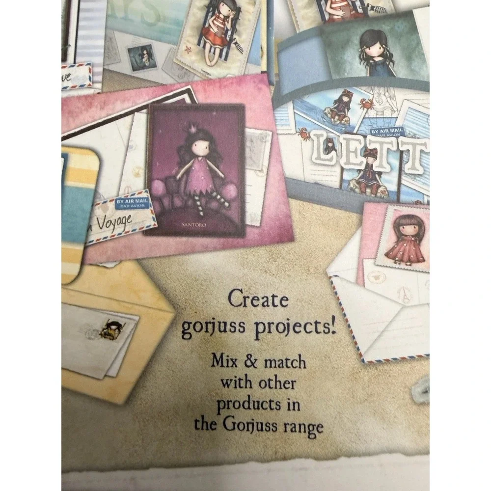 Santoro Gorjuss Tri Fold A4 Ultimate‎ Die Cut and Paper Pack Postal Theme NIB